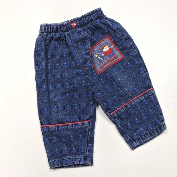 Vintage Healthtex Jeans Baby Boys Size 12m Astronaut Bubble - Picture 1 of 4